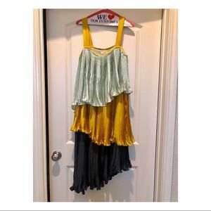 Anthropologie 3 tier ruffle dress